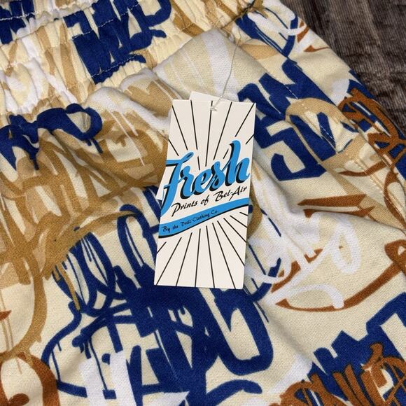 Fresh Prints Of Bel-Air Joggers Pockets Graffiti Tags Adult Size Medium NEW - Picture 3 of 7